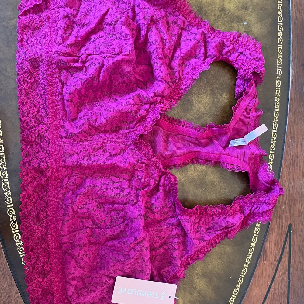 ThirdLove Women's Pink Lace Bralette